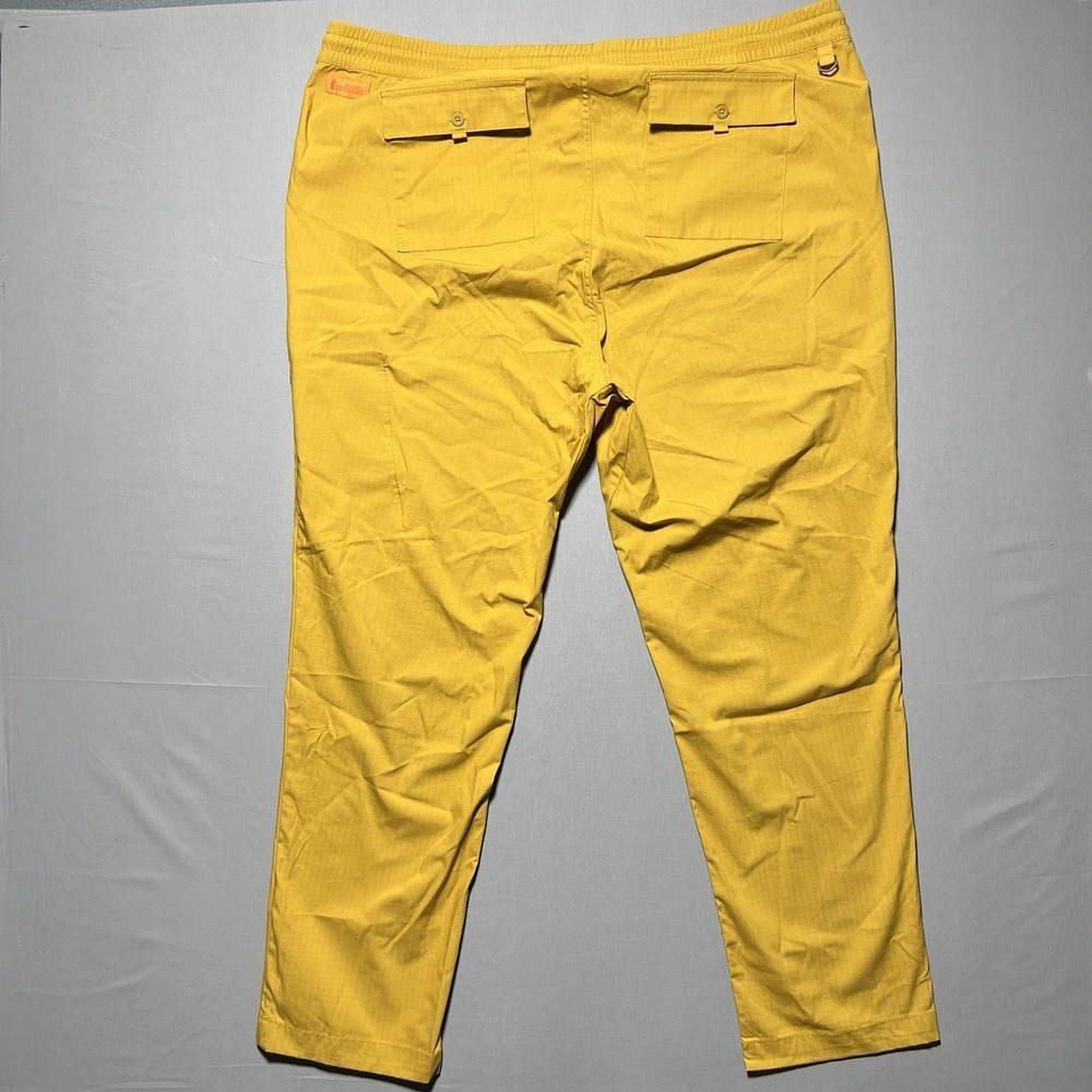 Cotopaxi Pants Mens XXL Yellow Salto Ripstop Stretch Outdoors Hike Drawstring - Picture 2 of 14